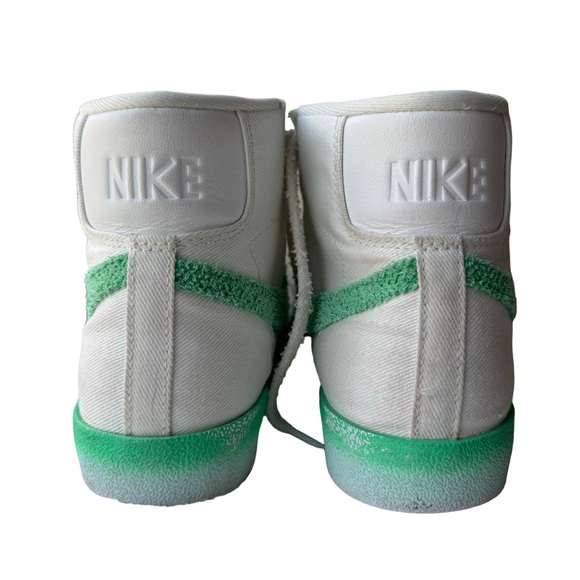 Nike Blazers Mid 77 Chenille Swoosh Green Fade - Picture 5 of 12